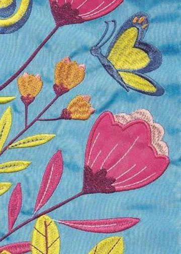 Hello Spring Song Double Applique Garden Flag 5 Hello Spring Song Double Applique Garden Flag - Image 3