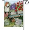 Herb Garden Wagon Garden Flag