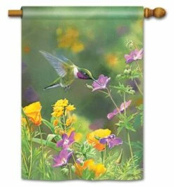 Hummingbird Hover House Flag