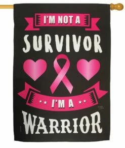 I’m A Pink Warrior Sublimated House Flag
