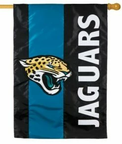 Jacksonville Jaguars Embellished Applique House Flag