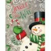 Jingle All The Way Snowman House Flag -Flag Sales 2024 jingle all the way snowman house flag