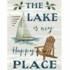 Lake Happy Place House Flag -Flag Sales 2024 lake happy place house flag