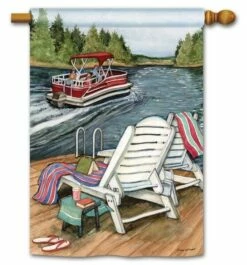 Lake Weekend House Flag