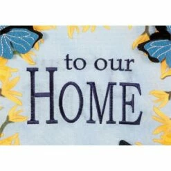 Linen Forsythia Wreath Decorative House Flag 12 Linen Forsythia Wreath Decorative House Flag -Flag Sales 2024 linen forsythia wreath decorative house flag detail 4