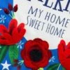 Linen God Bless America Decorative House Flag -Flag Sales 2024 linen god bless america decorative house flag detail