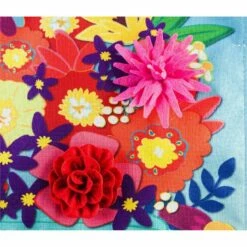 Linen Spring Flowers Pickup Decorative House Flag -Flag Sales 2024 linen spring flowers pickup decorative house flag detail 2