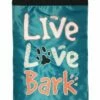 Live Love Bark Double Applique House Flag -Flag Sales 2024 live love bark double applique house flag