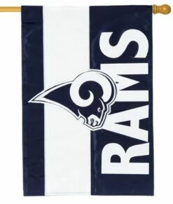 Los Angeles Rams Embellished Applique House Flag