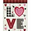 Love Valentine House Flag