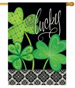 Lucky Clovers House Flag