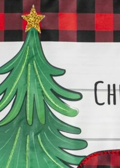 Lumberjack Gnome Applique House Flag