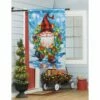 Lustre Gnome With A Christmas Wreath House Flag -Flag Sales 2024 lustre gnome with a christmas wreath house flag live