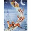 Lustre Santa Sleigh House Flag