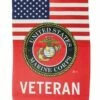Marine Veteran Sublimated House Flag -Flag Sales 2024 marine veteran sublimated house flag