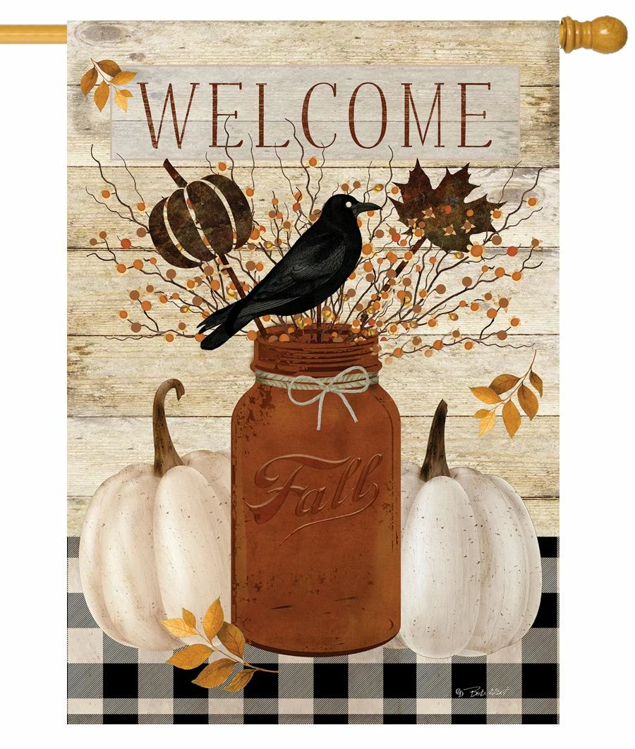 Mason Jar Crow House Flag 3 Mason Jar Crow House Flag