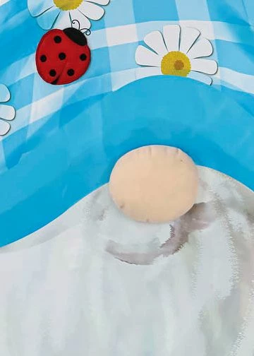 Mason Jar Gnome Applique House Flag 4 Mason Jar Gnome Applique House Flag - Image 2