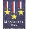 Memorial Day Double Applique House Flag -Flag Sales 2024 memorial day double applique house flag