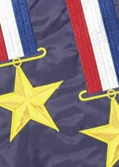 Memorial Day Double Applique House Flag -Flag Sales 2024 memorial day double applique house flag detail 1