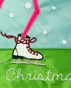 Merry Christmas Flamingo Double Applique House Flag -Flag Sales 2024 merry christmas flamingo double applique house flag detail 2