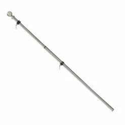 Metal Extendable Flagpole Nickel
