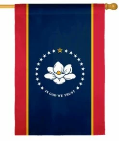 Mississippi State Applique House Flag