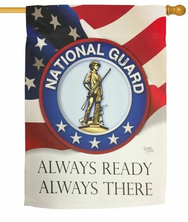 National Guard Sublimated House Flag 3 National Guard Sublimated House Flag