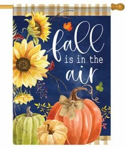 Navy Fall House Flag