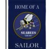 Navy Seabees Home Sublimated Garden Flag