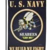 Navy Seabees Sublimated Garden Flag