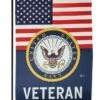 Navy Veteran Sublimated Garden Flag -Flag Sales 2024 navy veteran sublimated garden flag