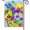 Pansy Blooms Garden Flag