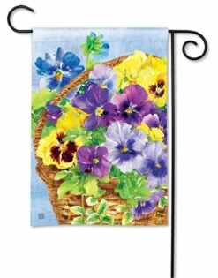 Pansy Blooms Garden Flag