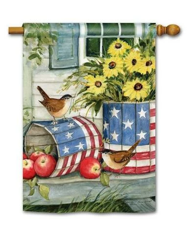 Patriotic Planters House Flag 3 Patriotic Planters House Flag