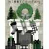 Patterned Christmas Mantel House Flag -Flag Sales 2024 patterned christmas mantel house flag