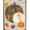 Patterned Pumpkins And Leaves Suede Reflections House Flag -Flag Sales 2024 patterned pumpkins and leaves suede reflections house flag