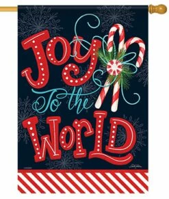 Peppermint Joy House Flag