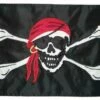 Pirate Red Bandana Applique Boat Flag -Flag Sales 2024 pirate red bandana applique boat flag