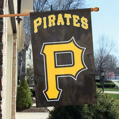 Pittsburgh Pirates Applique House Flag 3 Pittsburgh Pirates Applique House Flag