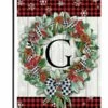 Plaid Christmas Wreath Monogram Letter G Garden Flag 2 Plaid Christmas Wreath Monogram Letter G Garden Flag -Flag Sales 2024 plaid christmas wreath monogram letter g garden flag