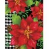 Poinsettias And Gingham House Flag -Flag Sales 2024 poinsettias and gingham house flag