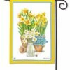 Potted Daffodils Garden Flag