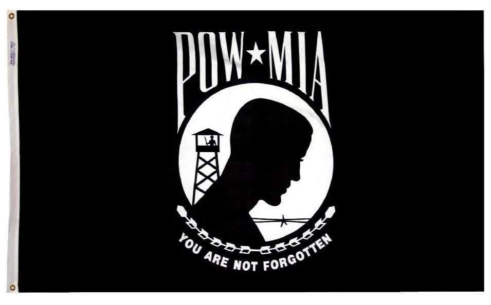 POW MIA Double Seal Nylon Flags – Made In The USA 3 POW MIA Double Seal Nylon Flags – Made In The USA
