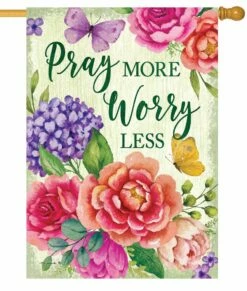 Pray More House Flag
