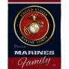 Proud Marine Family Sublimated House Flag -Flag Sales 2024 proud marine family sublimated house flag