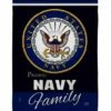 Proud Navy Family Sublimated House Flag -Flag Sales 2024 proud navy family sublimated house flag