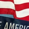 Proud To Be American Double Applique House Flag -Flag Sales 2024 proud to be american double applique house flag detail 1