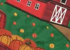 Pumpkin Farm Truck Double Applique House Flag -Flag Sales 2024 pumpkin farm truck double applique house flag detail 2