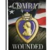 Purple Heart Sublimated Garden Flag -Flag Sales 2024 purple heart sublimated garden flag