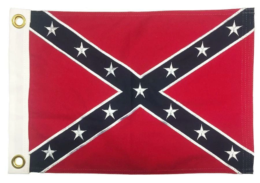 Rebel Confederate Battle Flag 12×18 Sewn Cotton 5 Rebel Confederate Battle Flag 12×18 Sewn Cotton - Image 3